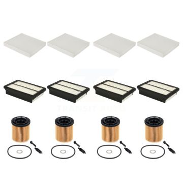 4x Air + 4x Cabin + 4x Engine Cartridge Oil Filter (12 Total) Kit For Hyundai Kona 1.6L KFM-104863
