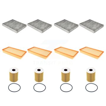 4x Air + 4x Cabin + 4x Engine Cartridge Oil Filter (12 Total) Kit For Porsche Cayenne KFM-104866