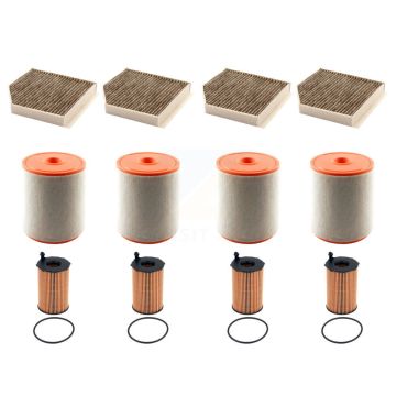 4x Air + 4x Cabin + 4x Engine Cartridge Oil Filter (12 Total) Kit For Audi A6 Quattro A7 KFM-104868