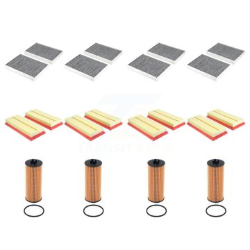 4x Air + 4x Cabin + 4x Engine Cartridge Oil Filter (12 Total) Kit For Mercedes-Benz S63 KFM-104869