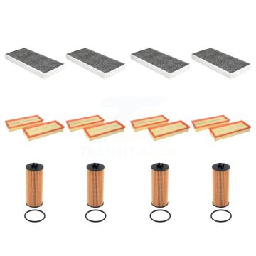 4x Air + 4x Cabin + 4x Engine Cartridge Oil Filter (12 Total) Kit For KFM-104871