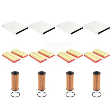 4x Air + 4x Cabin + 4x Engine Cartridge Oil Filter (12 Total) Kit For Mercedes-Benz GLE63 KFM-104872