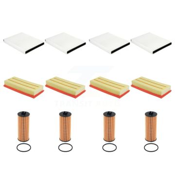 4x Air + 4x Cabin + 4x Engine Cartridge Oil Filter (12 Total) Kit For Mercedes-Benz GLC63 KFM-104875