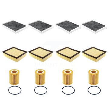 4x Air + 4x Cabin + 4x Engine Cartridge Oil Filter (12 Total) Kit For Ford F-150 3.0L KFM-104878