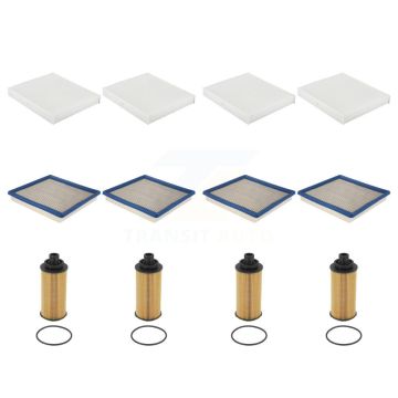 4x Air + 4x Cabin + 4x Engine Cartridge Oil Filter (12 Total) Kit For Chevrolet Colorado KFM-104885