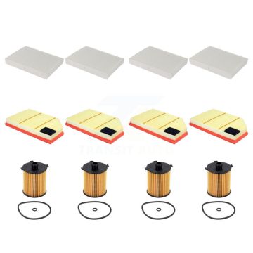 4x Air + 4x Cabin + 4x Engine Cartridge Oil Filter (12 Total) Kit For Volvo XC60 S60 V60 KFM-104886