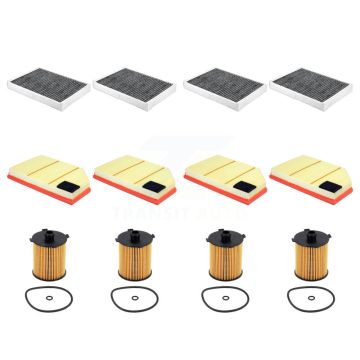 4x Air + 4x Cabin + 4x Engine Cartridge Oil Filter (12 Total) Kit For Volvo XC60 S60 V60 KFM-104887