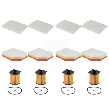 4x Air + 4x Cabin + 4x Engine Cartridge Oil Filter (12 Total) Kit For Volvo XC60 S60 KFM-104889