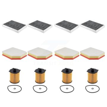 4x Air + 4x Cabin + 4x Engine Cartridge Oil Filter (12 Total) Kit For Volvo XC60 S60 KFM-104890