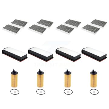 4x Air + 4x Cabin + 4x Engine Cartridge Oil Filter (12 Total) Kit For BMW 535d xDrive KFM-104895