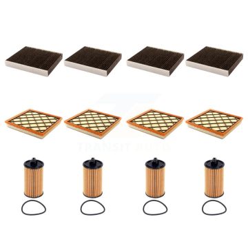 4x Air + 4x Cabin + 4x Engine Cartridge Oil Filter (12 Total) Kit For Chevrolet Cruze KFM-104906