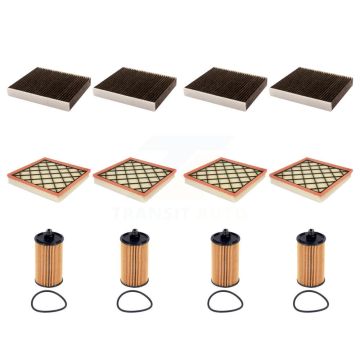 4x Air + 4x Cabin + 4x Engine Cartridge Oil Filter (12 Total) Kit For Chevrolet Cruze KFM-104907