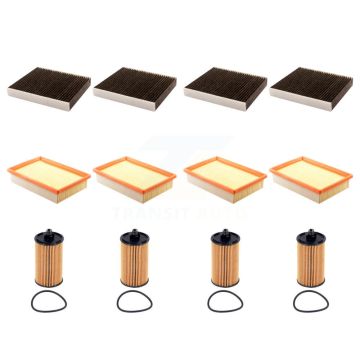 4x Air + 4x Cabin + 4x Engine Cartridge Oil Filter (12 Total) Kit For Chevrolet Sonic KFM-104908