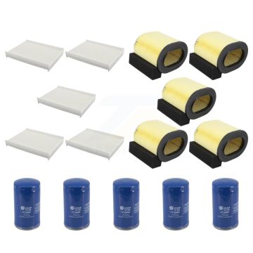 5x Air + 5x Cabin + 5x Engine Oil Filter (15 Total) Kit For Ford F-350 Super Duty F-250 KFM-104914