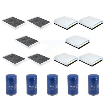 5x Air + 5x Cabin + 5x Engine Oil Filter (15 Total) Kit For Ford F-350 Super Duty F-250 KFM-104916