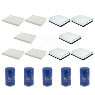 5x Air + 5x Cabin + 5x Engine Oil Filter (15 Total) Kit For Ford F-350 Super Duty F-250 KFM-104917