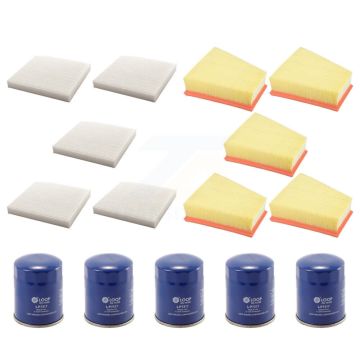 5x Air + 5x Cabin + 5x Engine Oil Filter (15 Total) Kit For Acura MDX TLX 3.0L KFM-104920