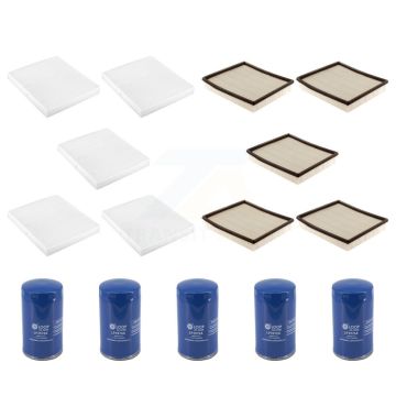 5x Air + 5x Cabin + 5x Engine Oil Filter (15 Total) Kit For Dodge Ram 2500 5.9L 2" Pleat KFM-104923