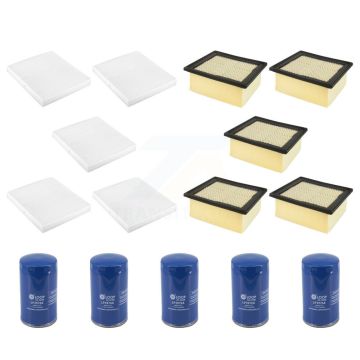 5x Air + 5x Cabin + 5x Engine Oil Filter (15 Total) Kit For Dodge Ram 2500 5.9L 4" Pleat KFM-104924