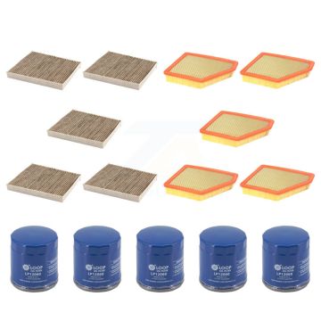 5x Air + 5x Cabin + 5x Engine Oil Filter (15 Total) Kit For 2016 Chevrolet Camaro 6.2L KFM-104928