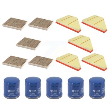 5x Air + 5x Cabin + 5x Engine Oil Filter (15 Total) Kit For Chevrolet GMC Acadia Traverse KFM-104933
