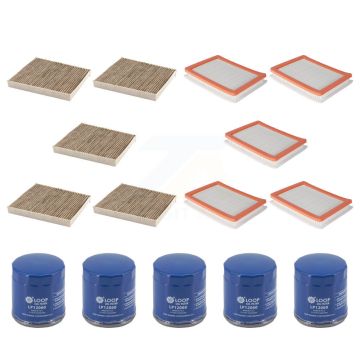 5x Air + 5x Cabin + 5x Engine Oil Filter (15 Total) Kit For Chevrolet Equinox GMC Terrain KFM-104936