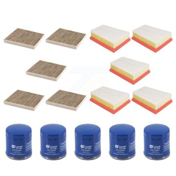 5x Air + 5x Cabin + 5x Engine Oil Filter (15 Total) Kit For Chevrolet Trailblazer Buick KFM-104942