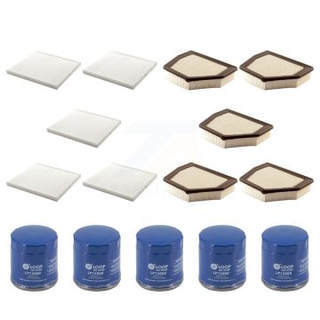 5x Air + 5x Cabin + 5x Engine Oil Filter (15 Total) Kit For Chevrolet Captiva Sport 3.0L KFM-104944