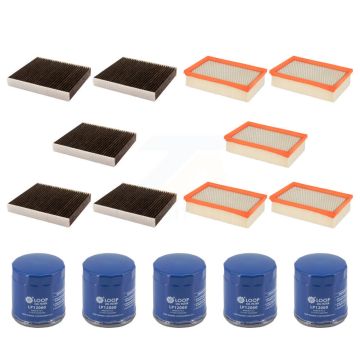 5x Air + 5x Cabin + 5x Engine Oil Filter (15 Total) Kit For Buick Encore Chevrolet Trax KFM-104945
