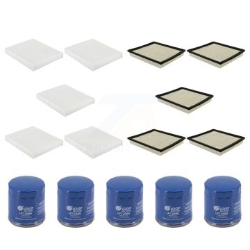 5x Air + 5x Cabin + 5x Engine Oil Filter (15 Total) Kit For 18-19 Chevrolet Impala 2.5L KFM-104949