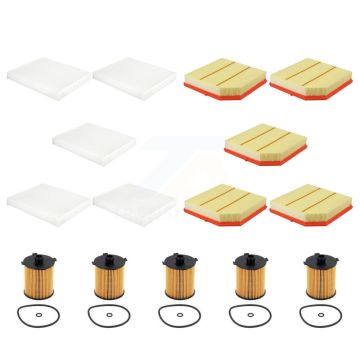 5x Air + 5x Cabin + 5x Engine Cartridge Oil Filter (15 Total) Kit For Volvo XC40 2.0L KFM-104951