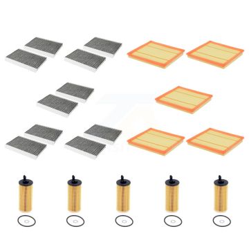 5x Air + 5x Cabin + 5x Engine Cartridge Oil Filter (15 Total) Kit For 15 BMW 740Ld xDrive KFM-104952