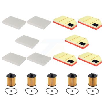 5x Air + 5x Cabin + 5x Engine Cartridge Oil Filter (15 Total) Kit For Volvo XC60 S60 V60 KFM-104955