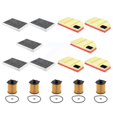 5x Air + 5x Cabin + 5x Engine Cartridge Oil Filter (15 Total) Kit For Volvo XC60 S60 V60 KFM-104956