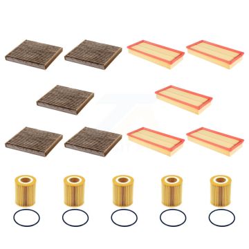 5x Air + 5x Cabin + 5x Engine Cartridge Oil Filter (15 Total) Kit For Land Rover Range KFM-104965