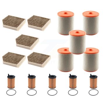 5x Air + 5x Cabin + 5x Engine Cartridge Oil Filter (15 Total) Kit For Audi A6 Quattro A7 KFM-104974