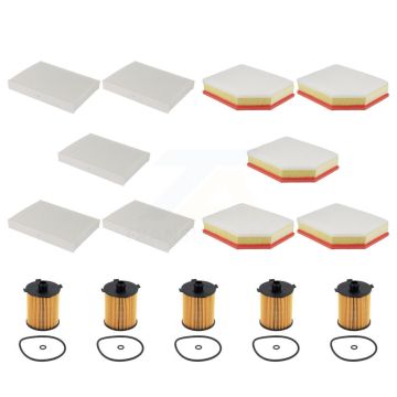 5x Air + 5x Cabin + 5x Engine Cartridge Oil Filter (15 Total) Kit For Volvo XC60 S60 KFM-104979