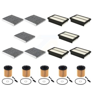 5x Air + 5x Cabin + 5x Engine Cartridge Oil Filter (15 Total) Kit For Hyundai Kona 1.6L KFM-104983