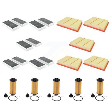 5x Air + 5x Cabin + 5x Engine Cartridge Oil Filter (15 Total) Kit For Mini BMW X1 Cooper KFM-104984