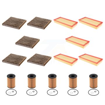 5x Air + 5x Cabin + 5x Engine Cartridge Oil Filter (15 Total) Kit For Land Rover Range KFM-104993