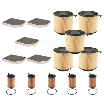 5x Air + 5x Cabin + 5x Engine Cartridge Oil Filter (15 Total) Kit For Audi Q5 KFM-104994