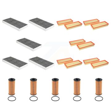 5x Air + 5x Cabin + 5x Engine Cartridge Oil Filter (15 Total) Kit For KFM-104995