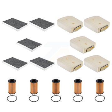 5x Air + 5x Cabin + 5x Engine Cartridge Oil Filter (15 Total) Kit For Porsche Cayenne Q8 KFM-104997