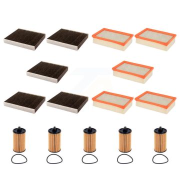 5x Air + 5x Cabin + 5x Engine Cartridge Oil Filter (15 Total) Kit For Buick Encore Trax KFM-104998