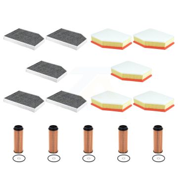 5x Air + 5x Cabin + 5x Engine Cartridge Oil Filter (15 Total) Kit For BMW X3 X4 KFM-105002