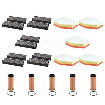 5x Air + 5x Cabin + 5x Engine Cartridge Oil Filter (15 Total) Kit For 2019 BMW X5 3.0L KFM-105004