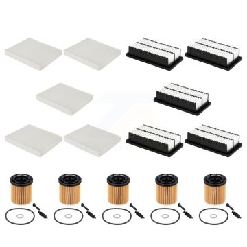 5x Air + 5x Cabin + 5x Engine Cartridge Oil Filter (15 Total) Kit For Hyundai Venue KFM-105005