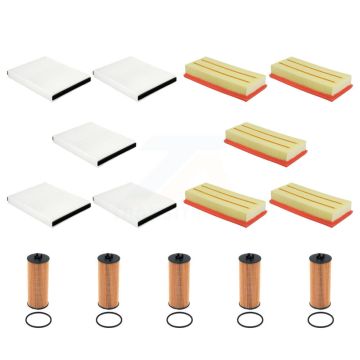 5x Air + 5x Cabin + 5x Engine Cartridge Oil Filter (15 Total) Kit For Mercedes-Benz GLC63 KFM-105007