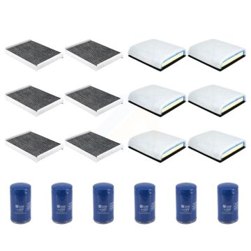 6x Air + 6x Cabin + 6x Engine Oil Filter (18 Total) Kit For Ford F-350 Super Duty F-250 KFM-105012