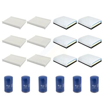 6x Air + 6x Cabin + 6x Engine Oil Filter (18 Total) Kit For Ford F-350 Super Duty F-250 KFM-105013